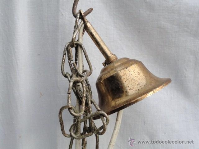 Antig&uuml;edades: L&Aacute;MPARA DE TECHO CON PANTALLA DE CRISTAL. - Foto 4