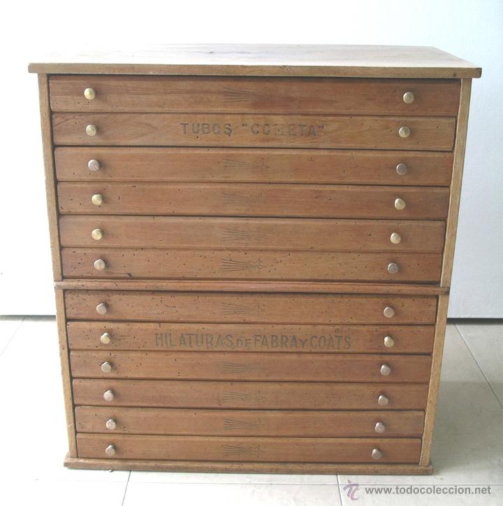 Mueble merceria de hilos, 12 cajones. hilaturas - Vendido en Venta Directa  - 40286857