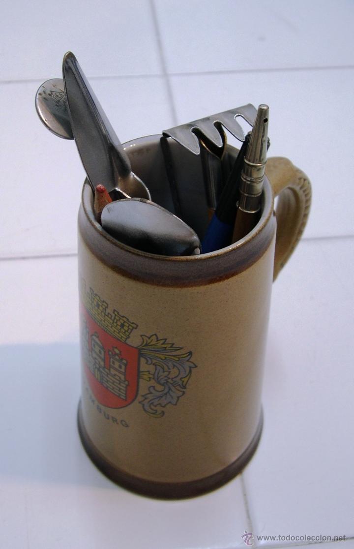 Antig&uuml;edades: Jarra de cerveza recuerdo de Hamburgo - Foto 2
