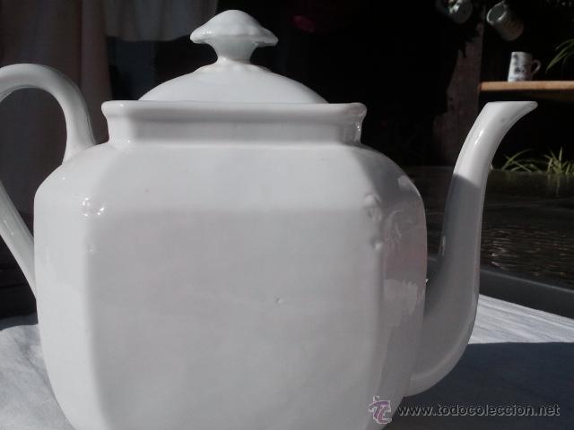 Antig&uuml;edades: Tetera Cafetera Blanca sellada - Foto 4