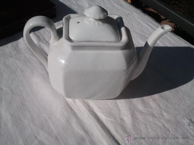 Antig&uuml;edades: Tetera Cafetera Blanca sellada - Foto 6