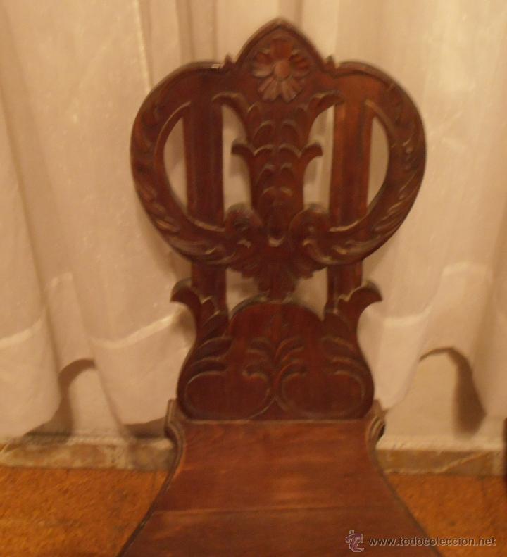 Antig&uuml;edades: SILLA DE RESPALDO TALLADO - Foto 11