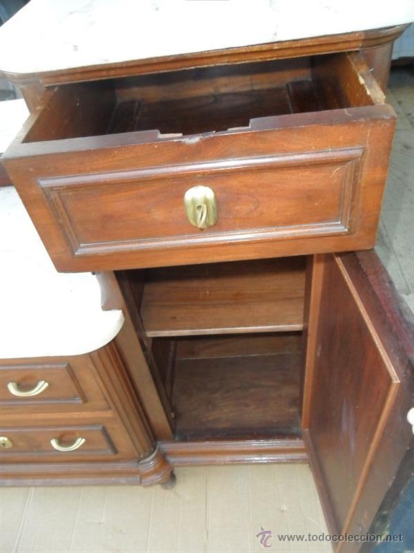 Antig&uuml;edades: tocador estilo inperio con marqueteria - Foto 7