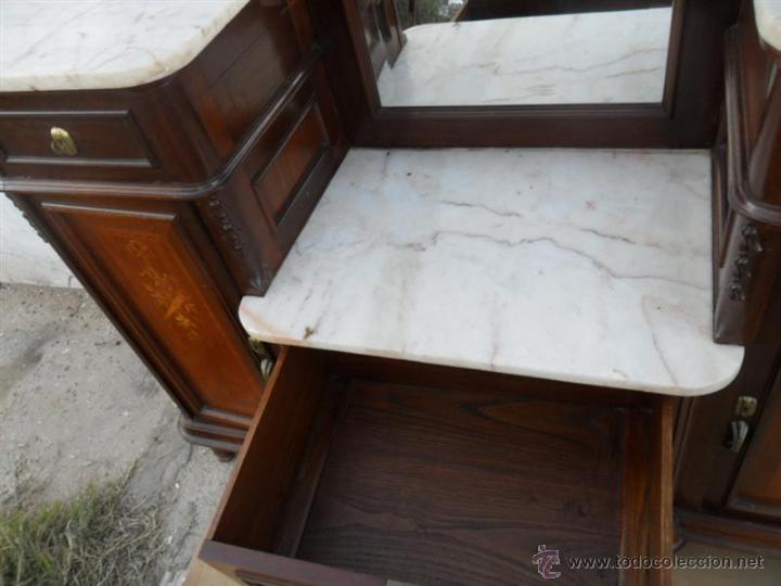 Antig&uuml;edades: tocador estilo inperio con marqueteria - Foto 8
