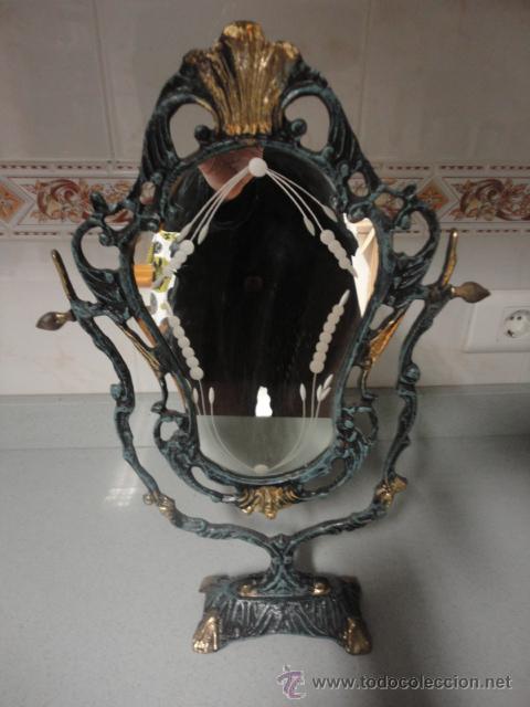 Antig&uuml;edades: ESPEJO SOBREMESA 45 CM - Foto 1
