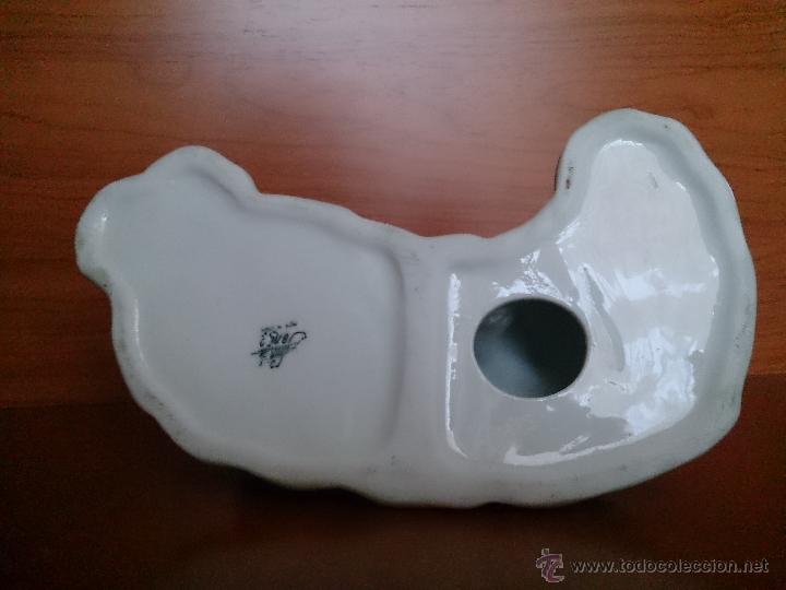 Antig&uuml;edades: Figura antigua perro raza pointer en porcelana - Foto 19