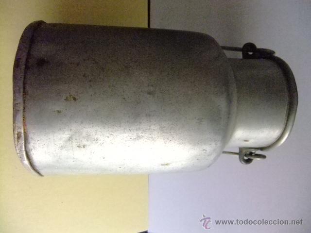 Antig&uuml;edades: LECHERA DE 2 LITROS EN ALUMINIO - Foto 2