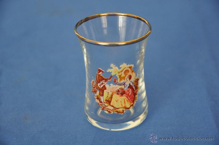 Antig&uuml;edades: Cinco  vasos antiguos de cristal. - Foto 5