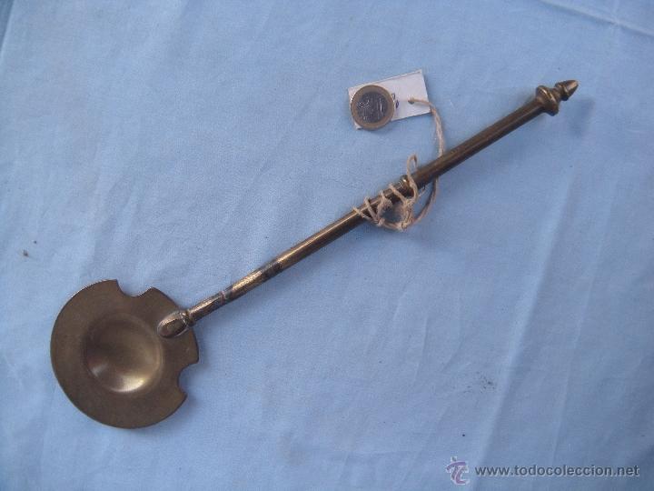 Antig&uuml;edades: ANTIGUA BADILA DE BRASERO EN BRONCE. - Foto 2