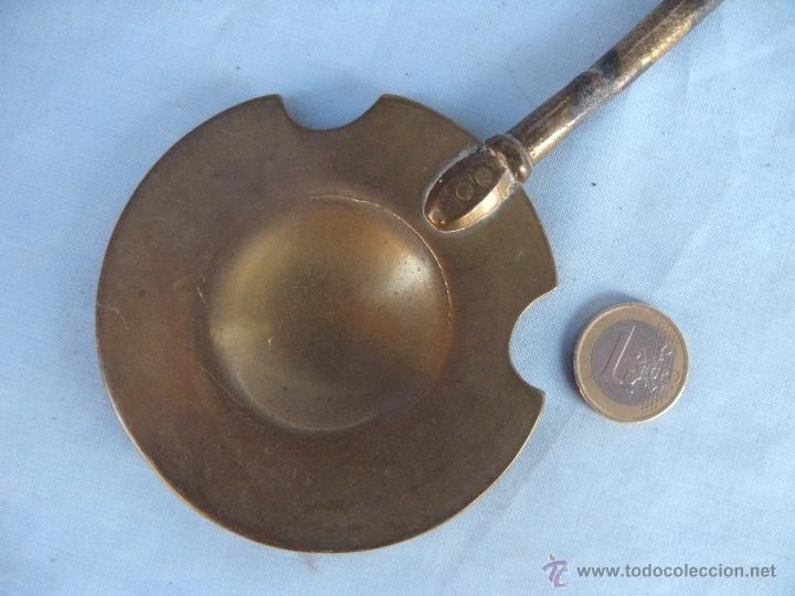 Antig&uuml;edades: ANTIGUA BADILA DE BRASERO EN BRONCE. - Foto 4