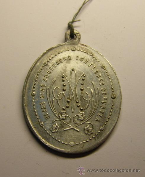 Antig&uuml;edades: Medalla religiosa Hijas de Maria. - Foto 1