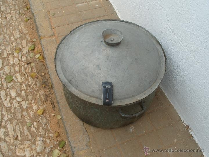 Antig&uuml;edades: olla antigua cobre gran capacidad - Foto 2