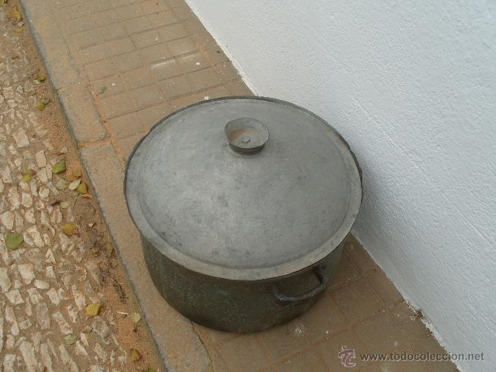 Antig&uuml;edades: olla antigua cobre gran capacidad - Foto 3