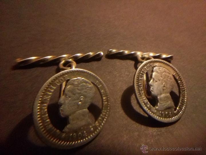 Antig&uuml;edades: GEMELOS DE PLATA &Eacute;POCA ALFONSO XIII - Foto 1