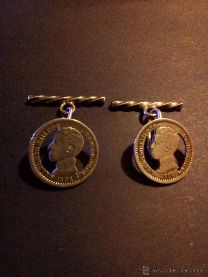 Antig&uuml;edades: GEMELOS DE PLATA &Eacute;POCA ALFONSO XIII - Foto 2