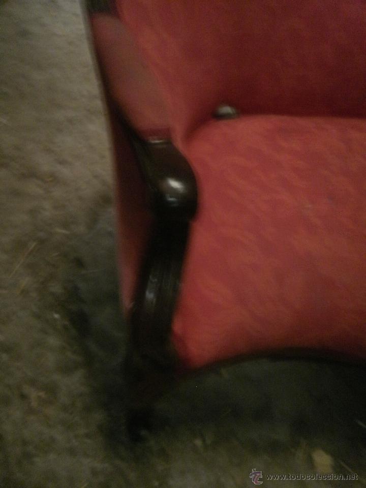 Antig&uuml;edades: SOFA DE NOGAL - Foto 4