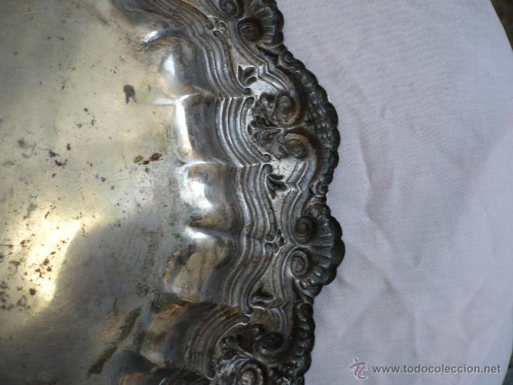 Antig&uuml;edades: Bandeja Ba&ntilde;ada en Plata circular - Foto 6