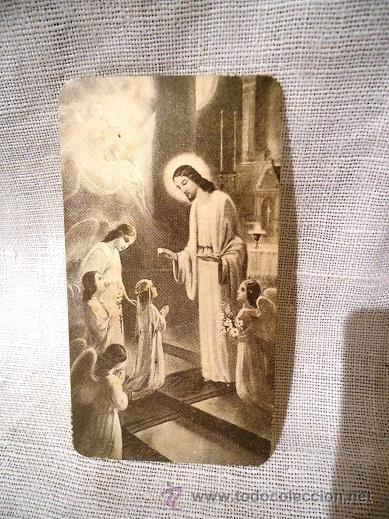 Antig&uuml;edades: ANTIGUA ESTAMPITA RELIGIOSA. - Foto 1