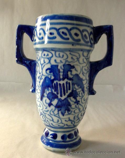 Antig&uuml;edades: JARRON CON ASAS * CERAMICA * NUMERADA - Foto 1