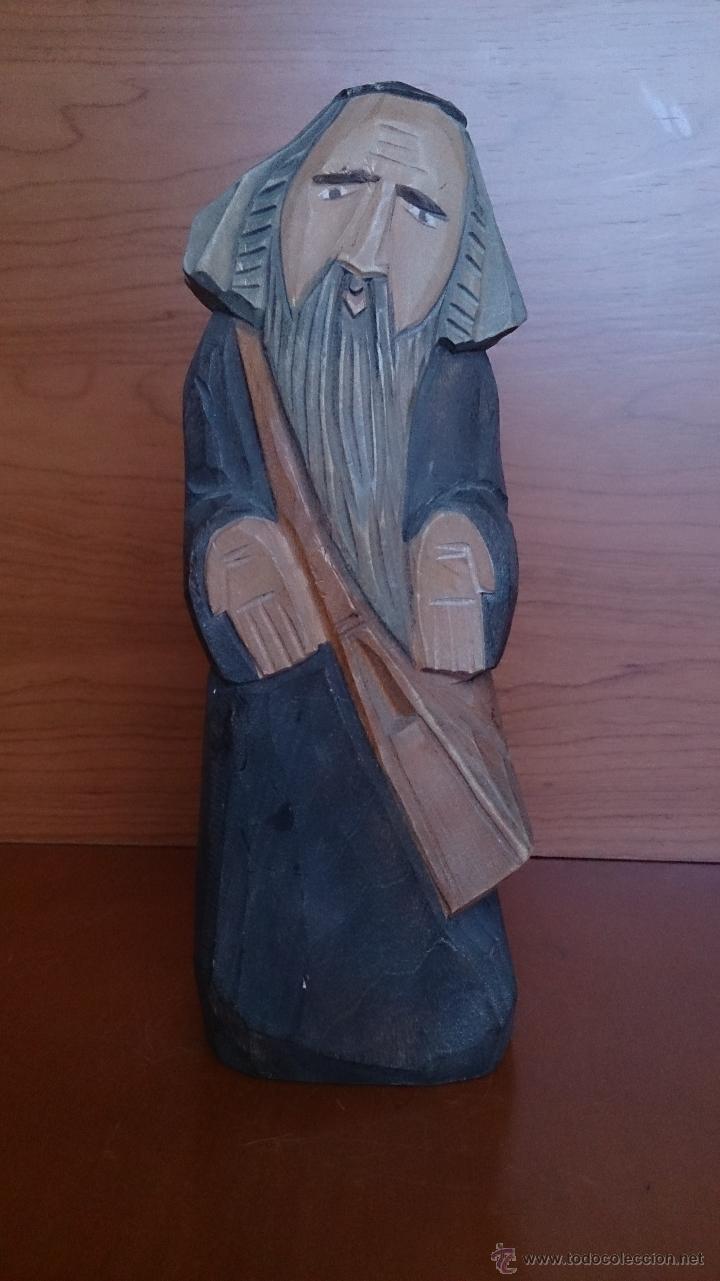 Antig&uuml;edades: Antigua talla en madera policromada - Foto 1
