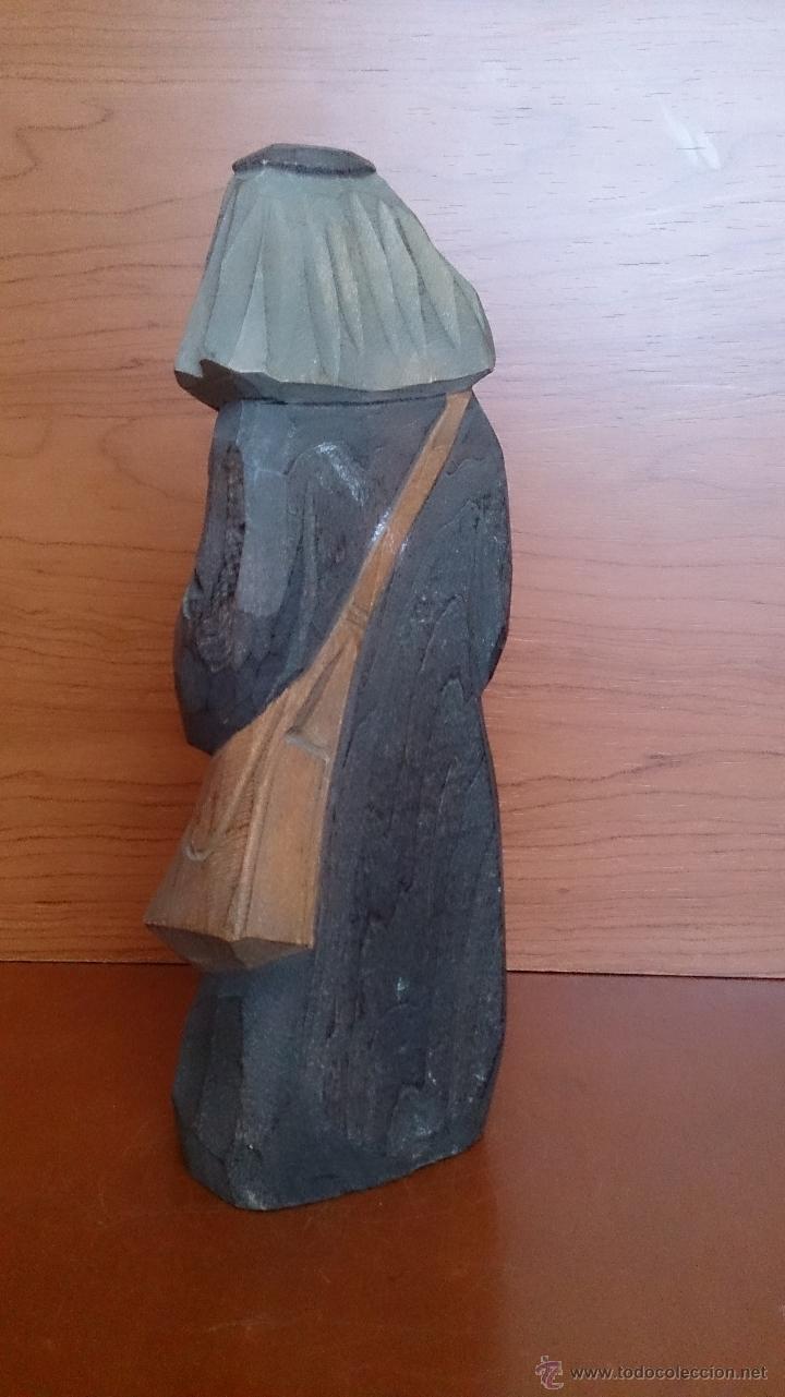 Antig&uuml;edades: Antigua talla en madera policromada - Foto 5