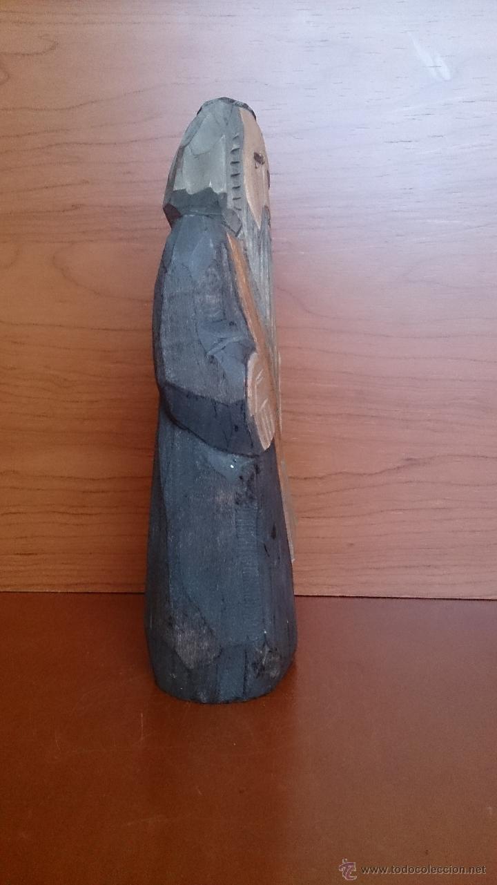Antig&uuml;edades: Antigua talla en madera policromada - Foto 8