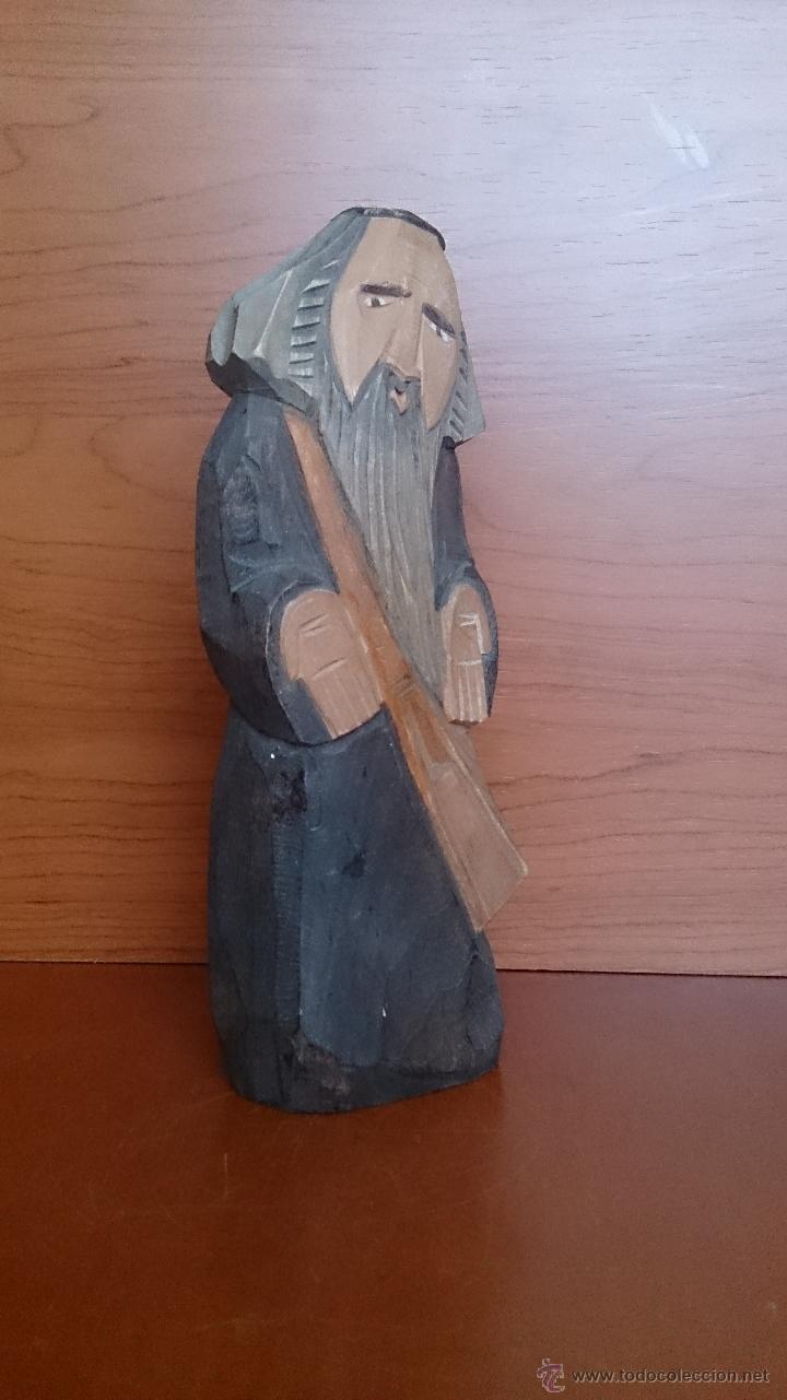 Antig&uuml;edades: Antigua talla en madera policromada - Foto 9