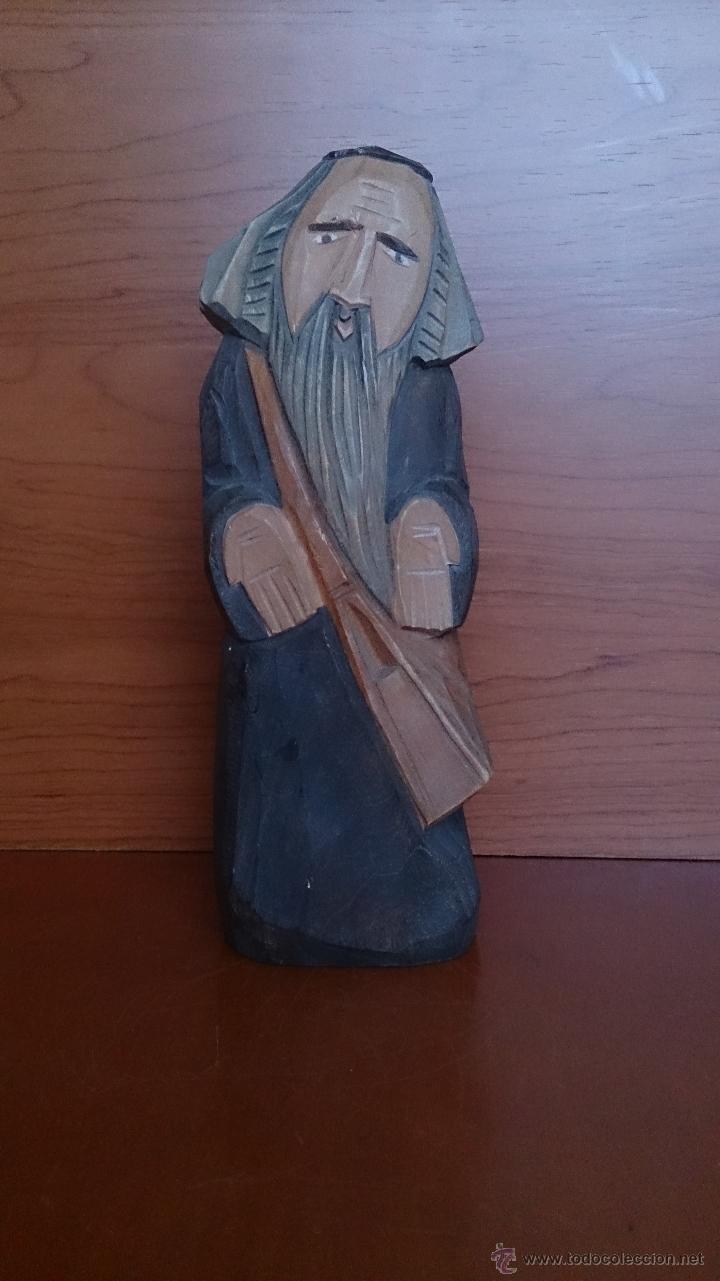 Antig&uuml;edades: Antigua talla en madera policromada - Foto 10