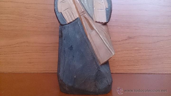 Antig&uuml;edades: Antigua talla en madera policromada - Foto 13