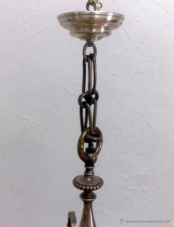Antig&uuml;edades: LAMPARA DE TECHO ANTIGUA. - Foto 10