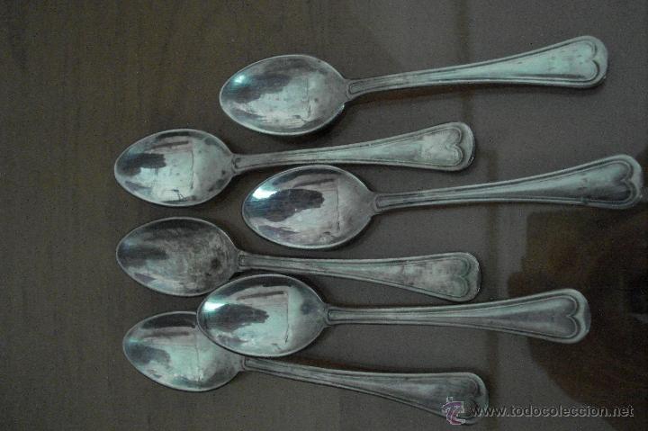 Antig&uuml;edades: 6 cucharitas Silver Plater - Foto 1