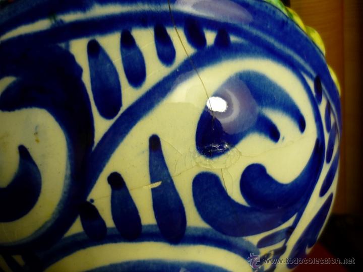 Antig&uuml;edades: BOTIJO CON FRUTAS MUY ANTIGUO MANISES - Foto 9