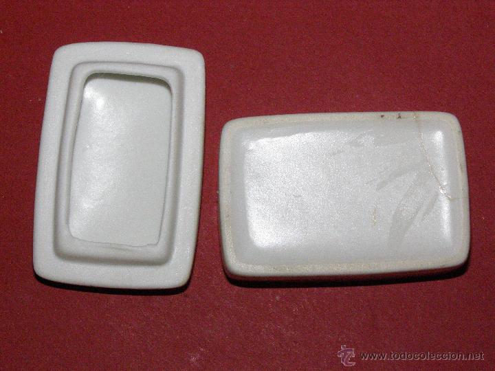 Antig&uuml;edades: Antigua cajita de cer&aacute;mica  rectangular - - Foto 6