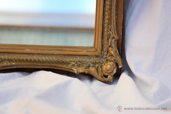 Antig&uuml;edades: ESPEJO DE MADERA Y ESCAYOLA - Foto 3