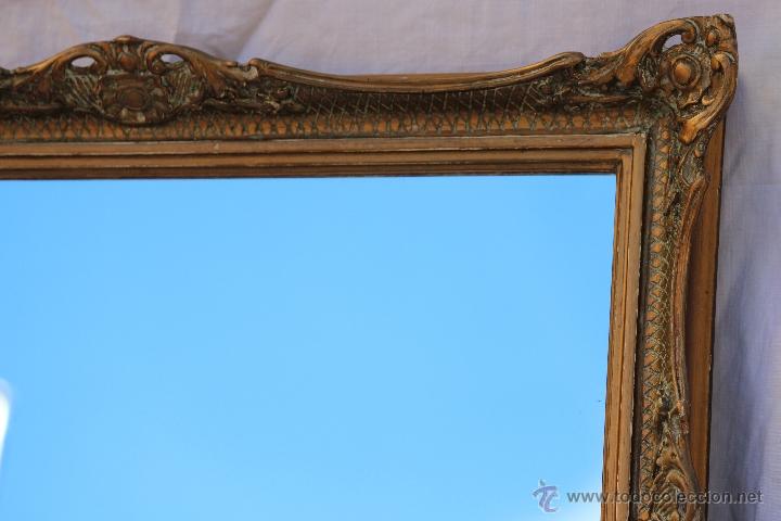 Antig&uuml;edades: ESPEJO DE MADERA Y ESCAYOLA - Foto 4