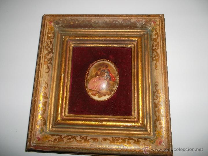 Antig&uuml;edades: cuadro con porcelana limoge - Foto 1
