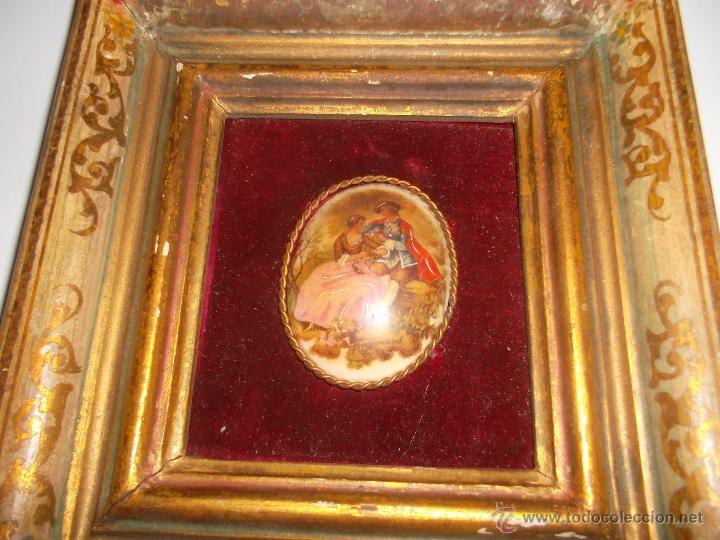 Antig&uuml;edades: cuadro con porcelana limoge - Foto 2
