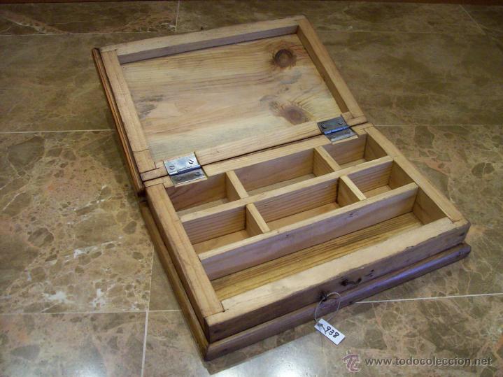 Antig&uuml;edades: ANTIGUA CAJA DE MADERA - Foto 2