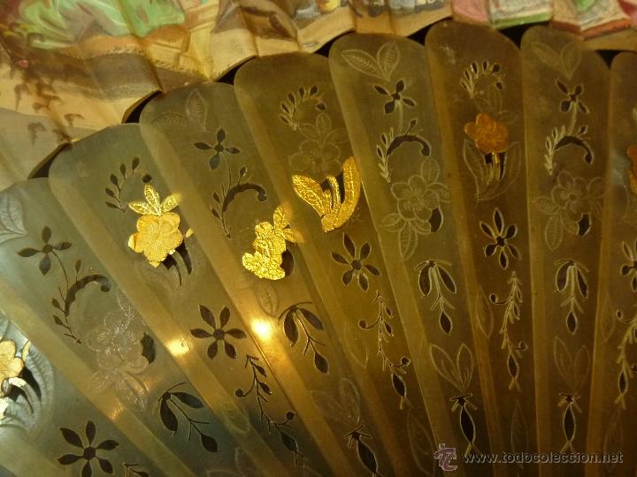 Antig&uuml;edades: antiguo abanico de papel - Foto 4