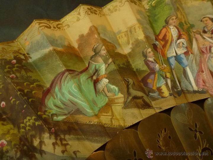 Antig&uuml;edades: antiguo abanico de papel - Foto 11