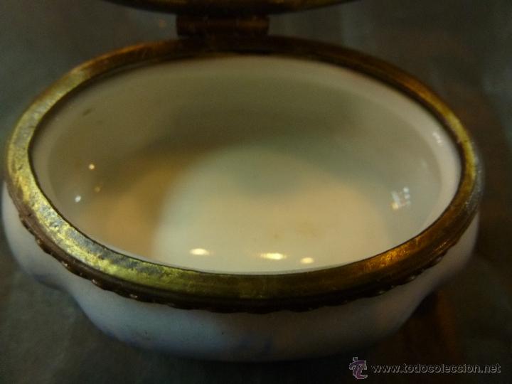Antig&uuml;edades: caja de porcelana azul - Foto 2