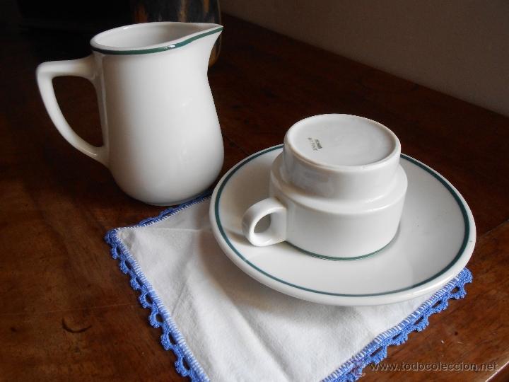 Antig&uuml;edades: Juego TAZA PLATO Y JARRITA - Foto 2