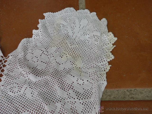 Antig&uuml;edades: Antiguo lote de 2 tapete de mesa - Foto 7