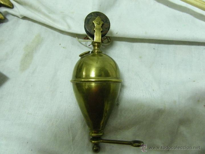 Antig&uuml;edades: POLEA DE METAL PARA LA SUBIDA DE LAMPARAS- ANTIGUO-