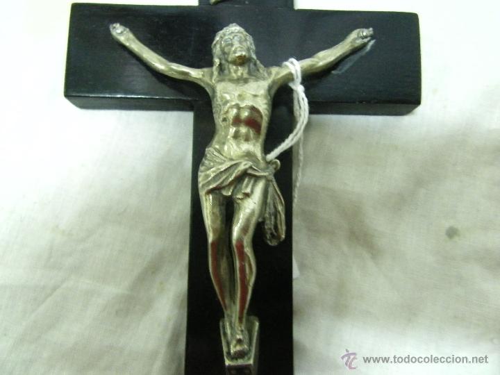 Antig&uuml;edades: CRUCIFIJO SOBRE MADERA NOBLE - Foto 2