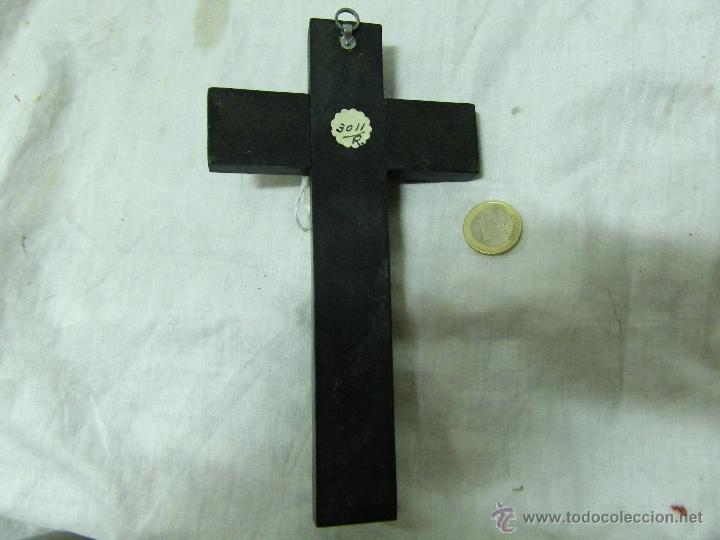 Antig&uuml;edades: CRUCIFIJO SOBRE MADERA NOBLE - Foto 3