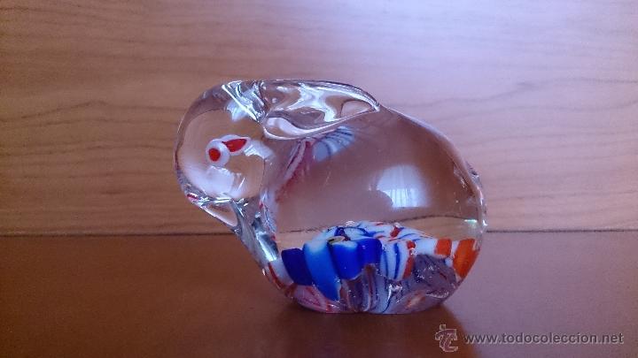 Antig&uuml;edades: Pisapapeles en forma de conejo de cristal de murano . - Foto 1