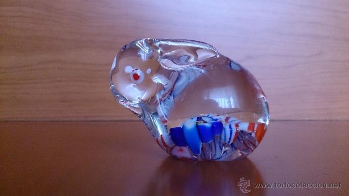 Antig&uuml;edades: Pisapapeles en forma de conejo de cristal de murano . - Foto 8