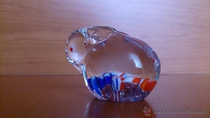 Antig&uuml;edades: Pisapapeles en forma de conejo de cristal de murano . - Foto 9