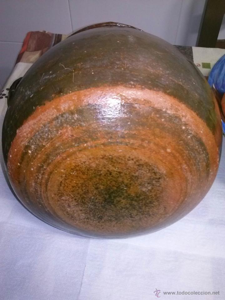 Antig&uuml;edades: antigua olla de barro, vidriada - Foto 5